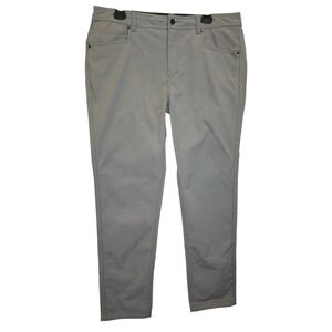 Western Rise Evolution Pant Mens 34 Grey Nylon Stretch Travel Trousers 31 Inseam